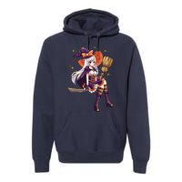 Halloween Kawaii Anime Manga Witch Wo Girl Premium Hoodie