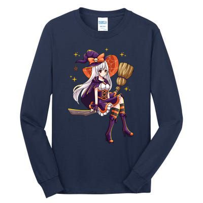 Halloween Kawaii Anime Manga Witch Wo Girl Tall Long Sleeve T-Shirt