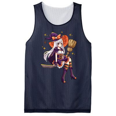 Halloween Kawaii Anime Manga Witch Wo Girl Mesh Reversible Basketball Jersey Tank