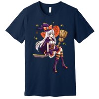 Halloween Kawaii Anime Manga Witch Wo Girl Premium T-Shirt