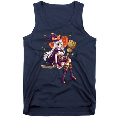 Halloween Kawaii Anime Manga Witch Wo Girl Tank Top