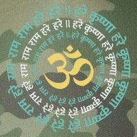 Hare Krishna Aum Om Mantra Symbol Chanting Hinduism Legacy Tie Dye Trucker Hat