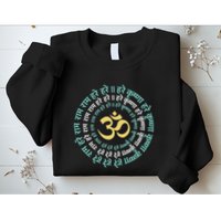 Hare Krishna Aum Om Mantra Symbol Chanting Hinduism Sweatshirt
