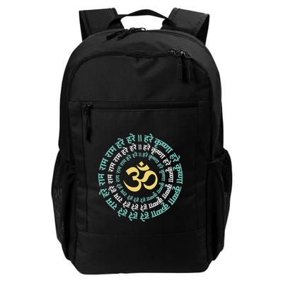 Hare Krishna Aum Om Mantra Symbol Chanting Hinduism Backpack