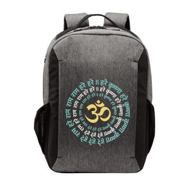 Hare Krishna Aum Om Mantra Symbol Chanting Hinduism Vector Backpack