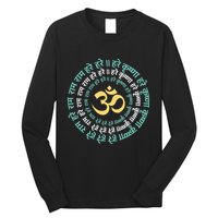 Hare Krishna Aum Om Mantra Symbol Chanting Hinduism Long Sleeve Shirt