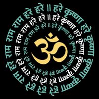 Hare Krishna Aum Om Mantra Symbol Chanting Hinduism Magnet