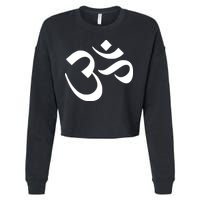 Hare Krishna AUM Cropped Pullover Crew