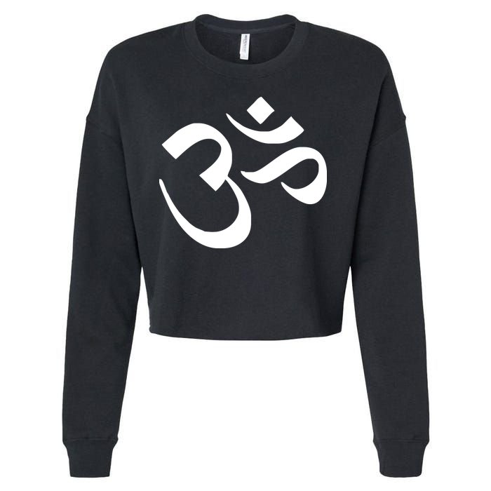 Hare Krishna AUM Cropped Pullover Crew