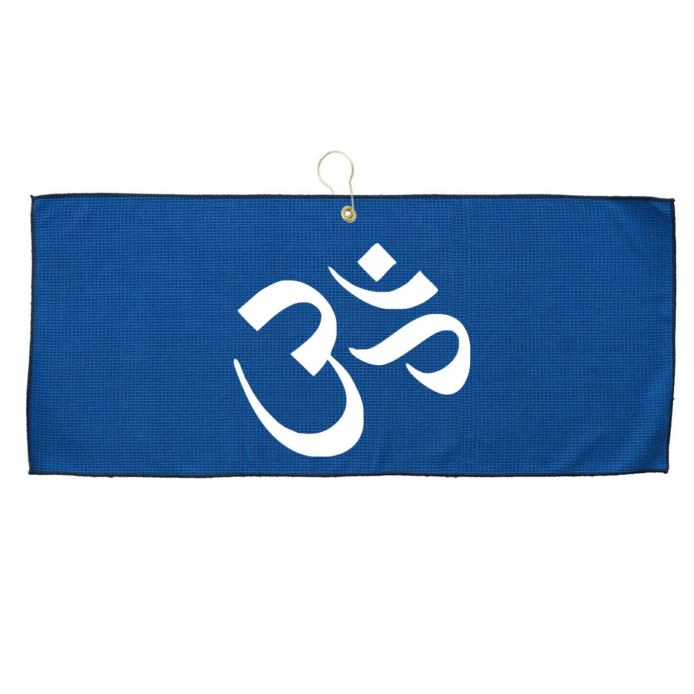 Hare Krishna AUM Large Microfiber Waffle Golf Towel