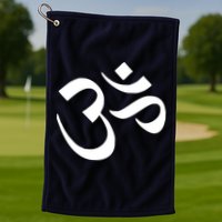Hare Krishna AUM Golf Towel