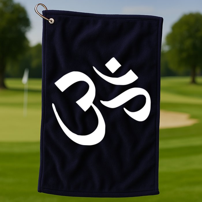 Hare Krishna AUM Golf Towel