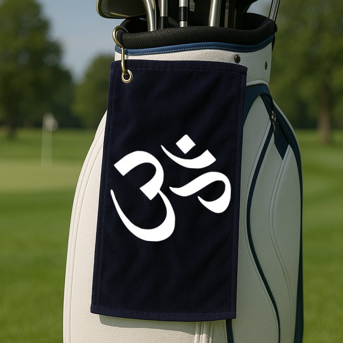 Hare Krishna AUM Golf Towel