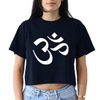Hare Krishna AUM Crop Top