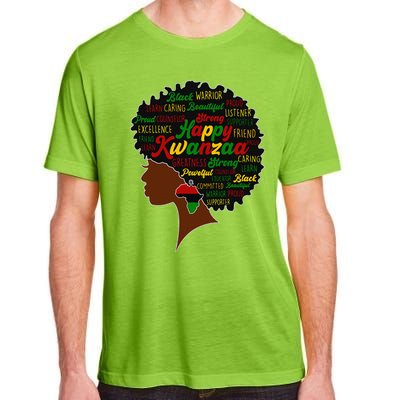 Happy Kwanzaa African Pride Black Woman Seven Principles Adult ChromaSoft Performance T-Shirt