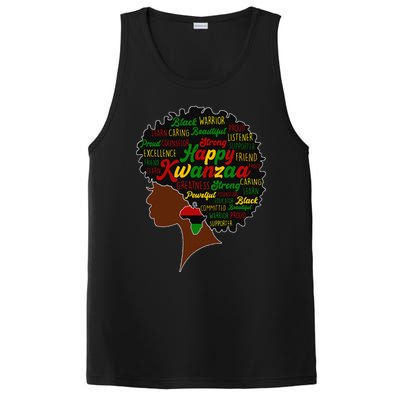 Happy Kwanzaa African Pride Black Woman Seven Principles PosiCharge Competitor Tank