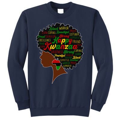 Happy Kwanzaa African Pride Black Woman Seven Principles Sweatshirt