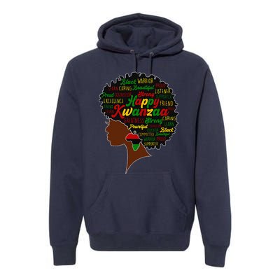 Happy Kwanzaa African Pride Black Woman Seven Principles Premium Hoodie