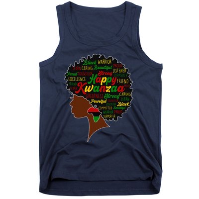 Happy Kwanzaa African Pride Black Woman Seven Principles Tank Top