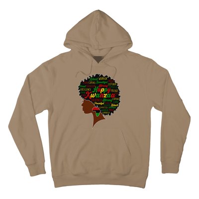 Happy Kwanzaa African Pride Black Woman Seven Principles Hoodie