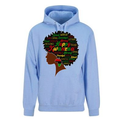 Happy Kwanzaa African Pride Black Woman Seven Principles Unisex Surf Hoodie