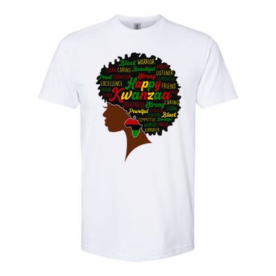 Happy Kwanzaa African Pride Black Woman Seven Principles Softstyle CVC T-Shirt