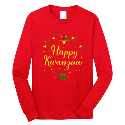 Happy Kwanzaa African Black Woman 7 Principles Long Sleeve Shirt