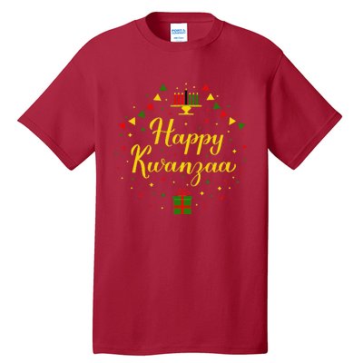 Happy Kwanzaa African Black Woman 7 Principles Tall T-Shirt