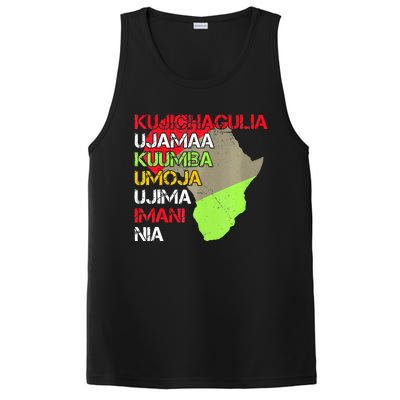 Happy Kwanzaa Africa Map 7 Seven Principles Celebration  PosiCharge Competitor Tank