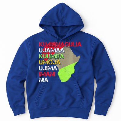 Happy Kwanzaa Africa Map 7 Seven Principles Celebration  Hoodie