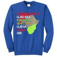 Happy Kwanzaa Africa Map 7 Seven Principles Celebration  Sweatshirt