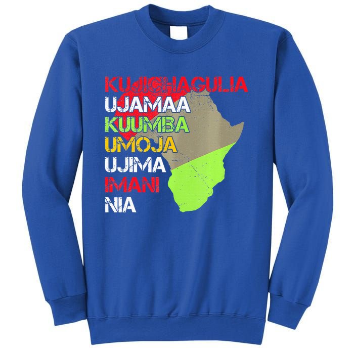 Happy Kwanzaa Africa Map 7 Seven Principles Celebration  Sweatshirt