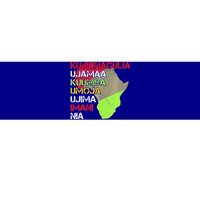 Happy Kwanzaa Africa Map 7 Seven Principles Celebration  Bumper Sticker