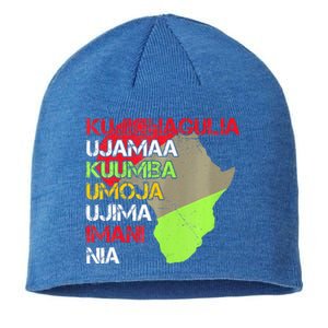 Happy Kwanzaa Africa Map 7 Seven Principles Celebration  Sustainable Beanie