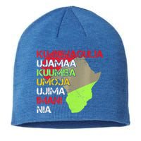 Happy Kwanzaa Africa Map 7 Seven Principles Celebration  Sustainable Beanie