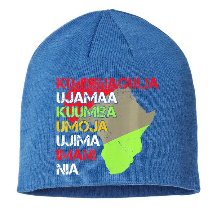 Happy Kwanzaa Africa Map 7 Seven Principles Celebration  Sustainable Beanie