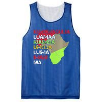 Happy Kwanzaa Africa Map 7 Seven Principles Celebration  Mesh Reversible Basketball Jersey Tank