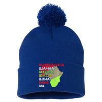 Happy Kwanzaa Africa Map 7 Seven Principles Celebration  Pom Pom 12in Knit Beanie