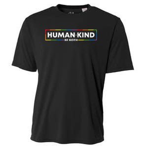 Human Kind Be Both LGBTQ Ally Pride Rainbow Positive Message Cooling Performance Crew T-Shirt