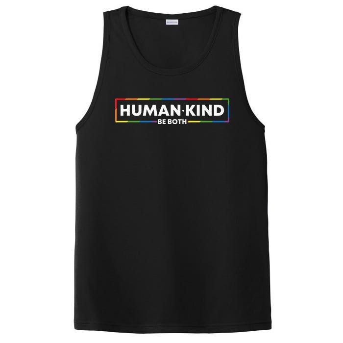 Human Kind Be Both LGBTQ Ally Pride Rainbow Positive Message PosiCharge Competitor Tank