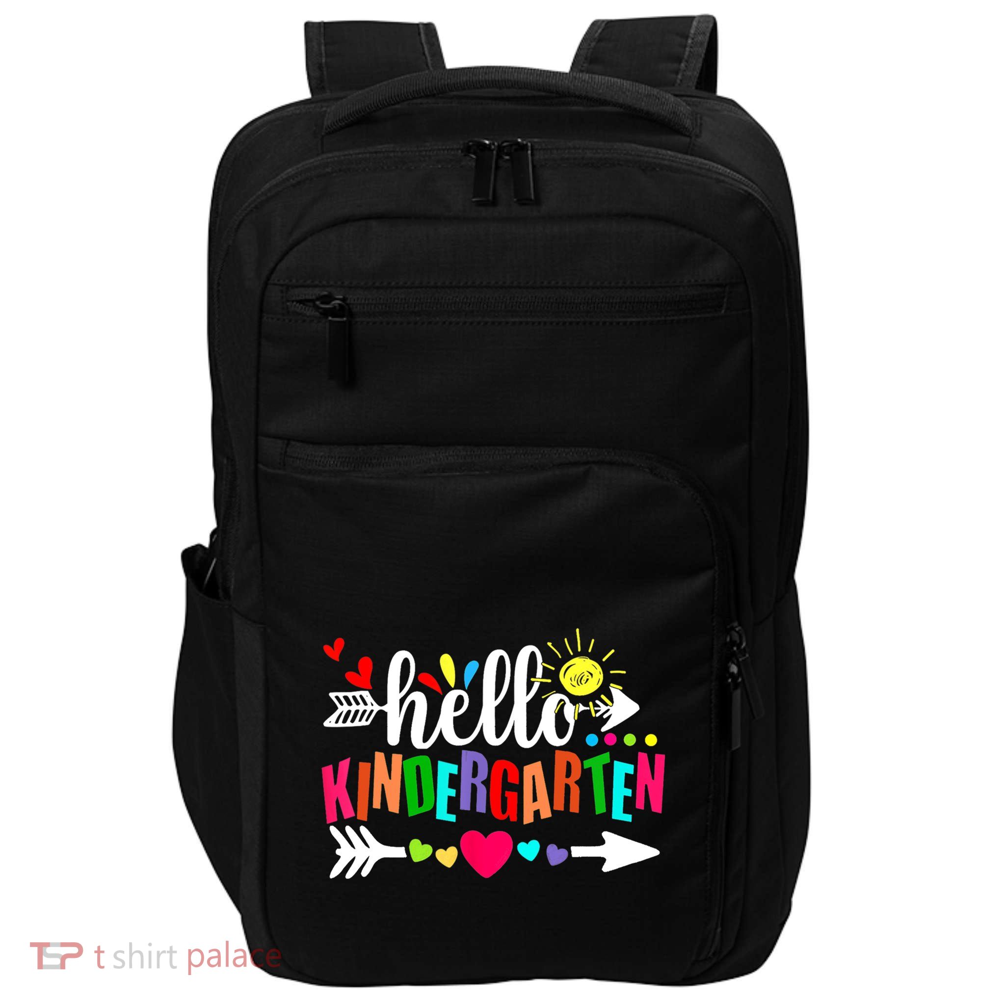 Hello Kindergarten Back To School Teachers First Day Impact Tech Backpack