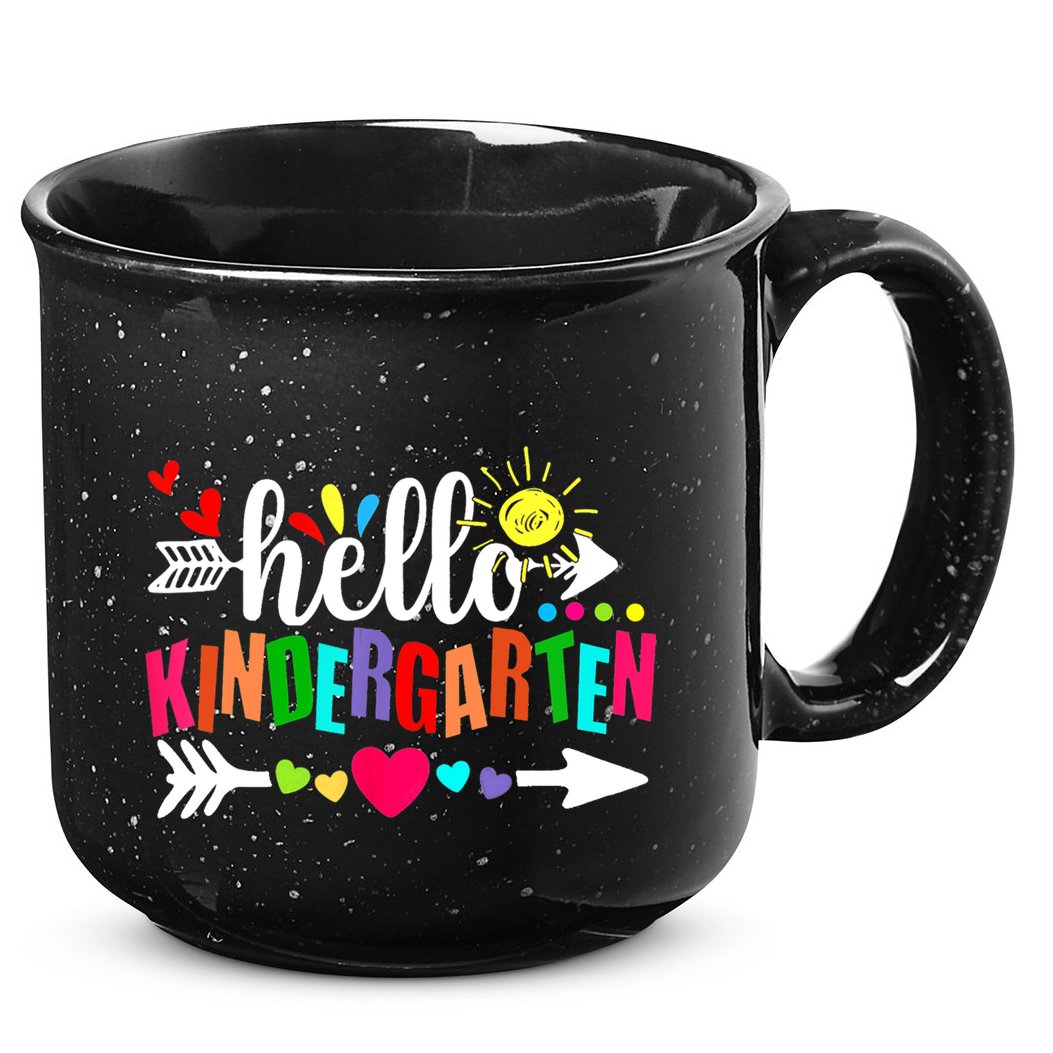 Hello Kindergarten Back To School Teachers First Day 15oz Campfire Ceramic Mug
