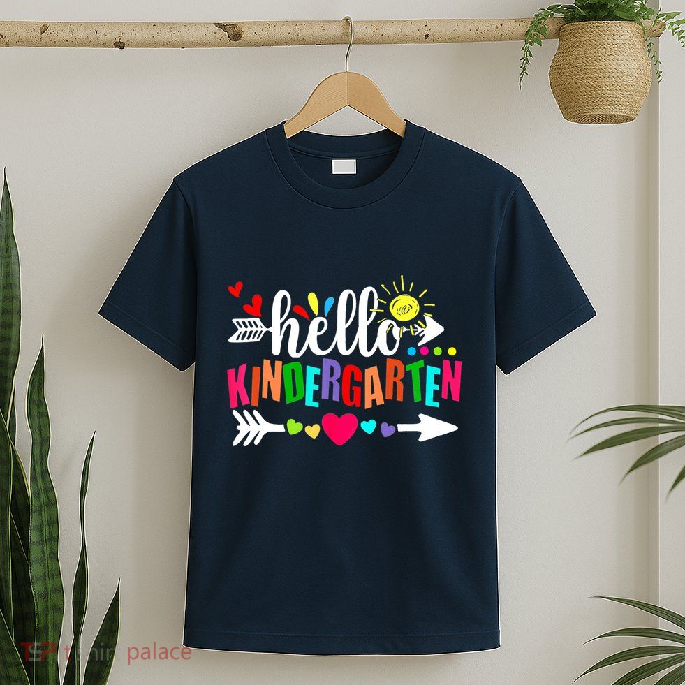 Hello Kindergarten Back To School Teachers First Day T-Shirt