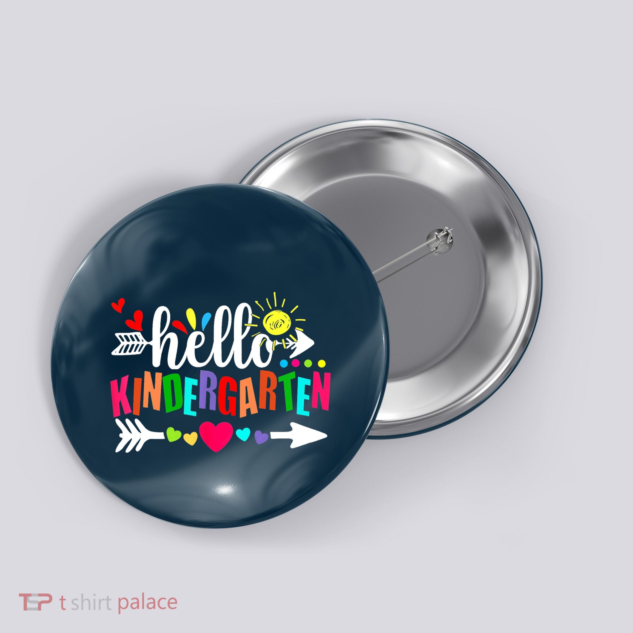 Hello Kindergarten Back To School Teachers First Day Button