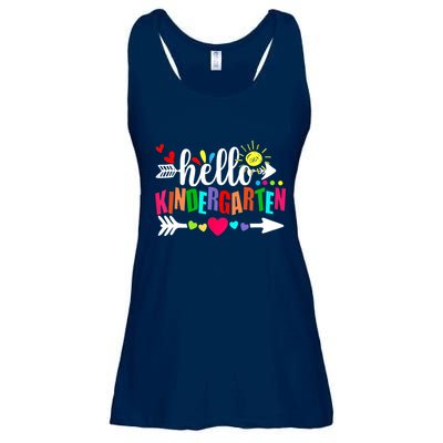 Hello Kindergarten Back To School Teachers First Day Ladies Essential Flowy Tank