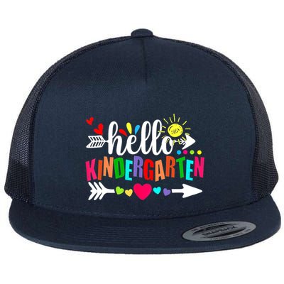 Hello Kindergarten Back To School Teachers First Day Flatbill Hat
