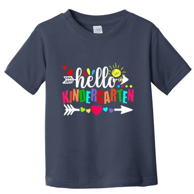 Hello Kindergarten Back To School Teachers First Day Toddler T-Shirt