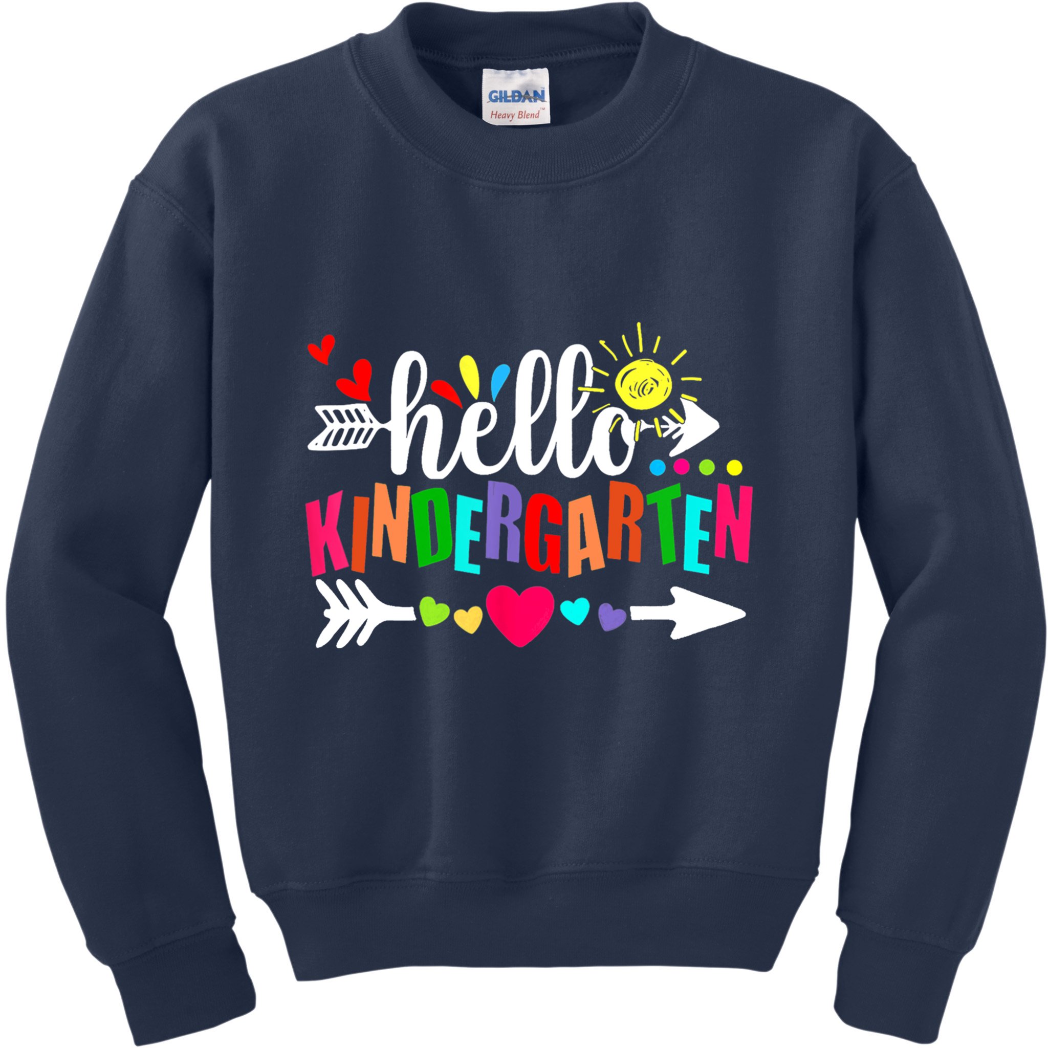 Hello Kindergarten Back To School Teachers First Day Kids Sweatshirt