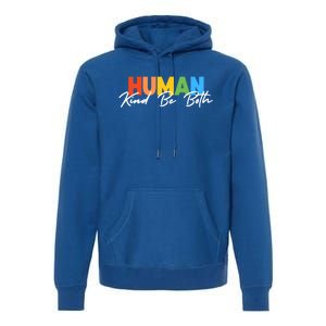 Hu Kind Be Both Lgbtq Pride Hukind Rainbow Funny Gift Premium Hoodie