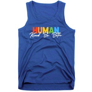 Hu Kind Be Both Lgbtq Pride Hukind Rainbow Funny Gift Tank Top